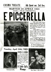 Ad for E’ Picerella (1922). NYSA