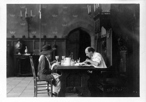 Jeanie Macpherson on set of "Joan The Woman" (1917). BYU