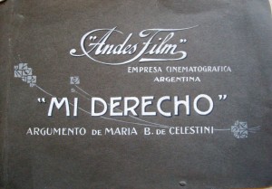 Mi Derecho (1920), Maria B. de Celestini (w). CA