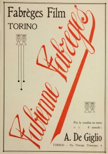 Advert for Fabrèges Film Company in La vita cinematografica (7-15 April 1918): 37