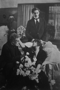 A publicity still for Only What’s Lost is Forever (1916), Ol'ga Rakhmanova. 