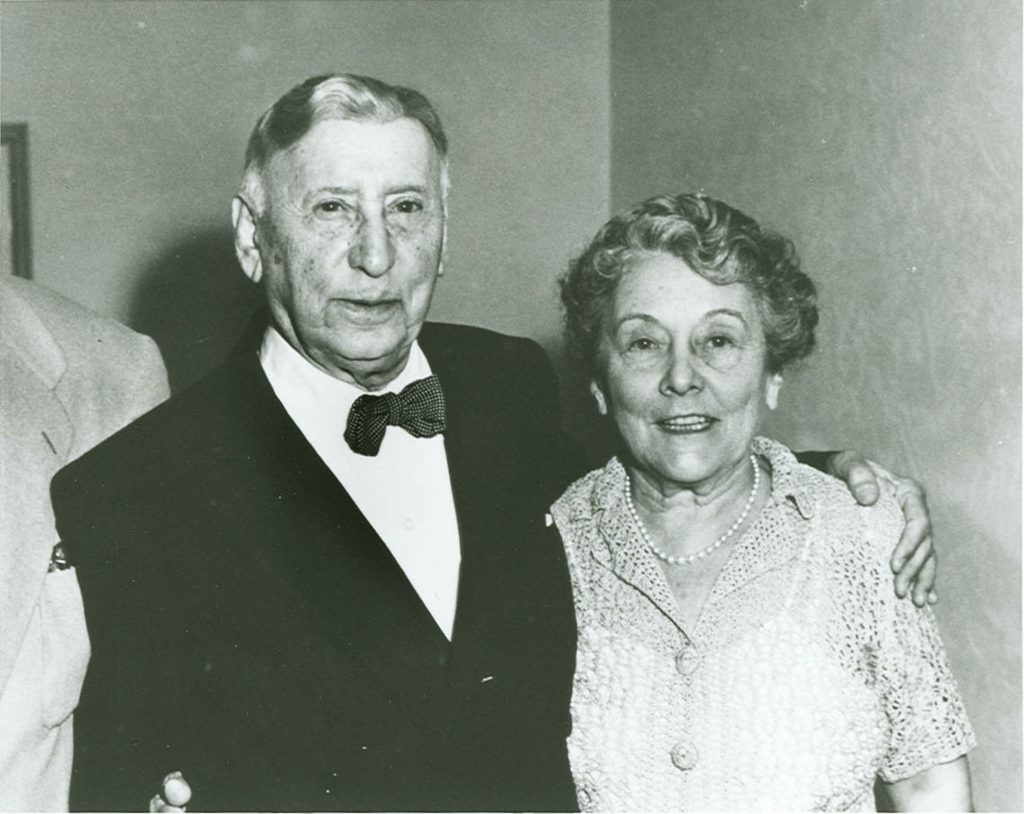 Edwin and Gertrude Thanhouser in 1951. PC