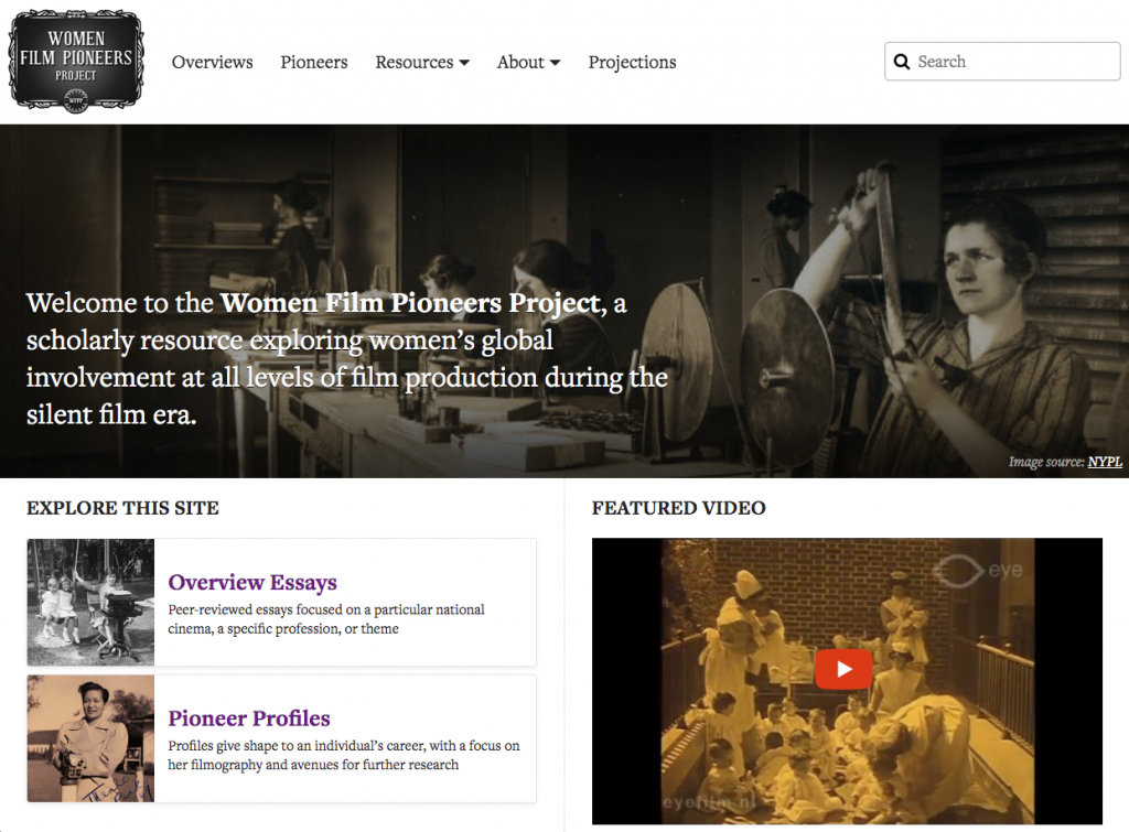 Pioneers – Women Film Pioneers Project