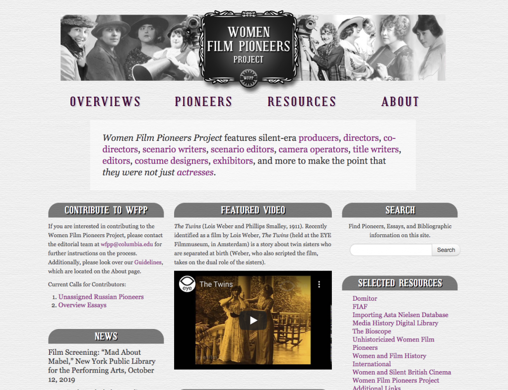Screenshot of old WFPP homepage