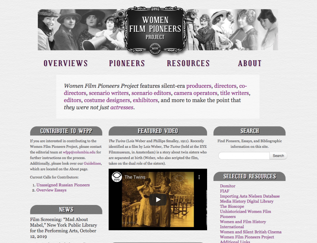 Women Film Pioneers Project