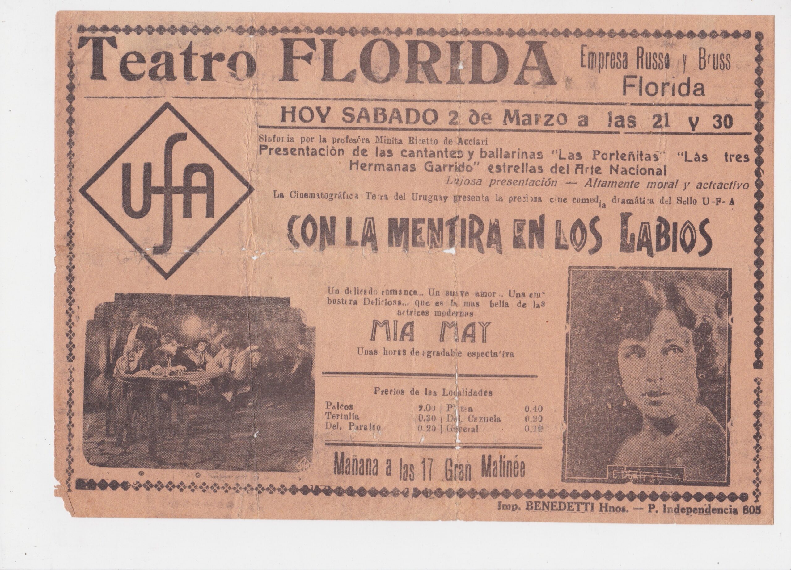 This is All About Name Dropping: Women and Uruguayan Silent Cinema in the  1910s and 1920s – Women Film Pioneers Project