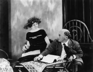 Jeanie Macpherson (w/d/a) with Cecil B. DeMille. BYU 