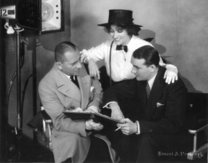 Eric Von Stronheim, Gloria Swanson (a/p), & Walter Byron Queen Kelly (1929) Marian Ainslee (titles des) PCJY