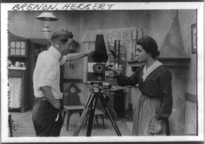 Alla Nazimova (p/w/e/a) and Herbert Brenon 1916. USW 